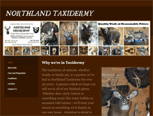 Tablet Screenshot of northlandtaxidermyshop.com